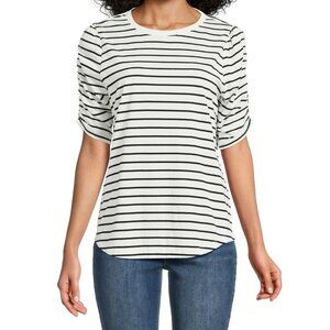 Women's Time and True Size Large Ruched Sleeved Top M(8-10)